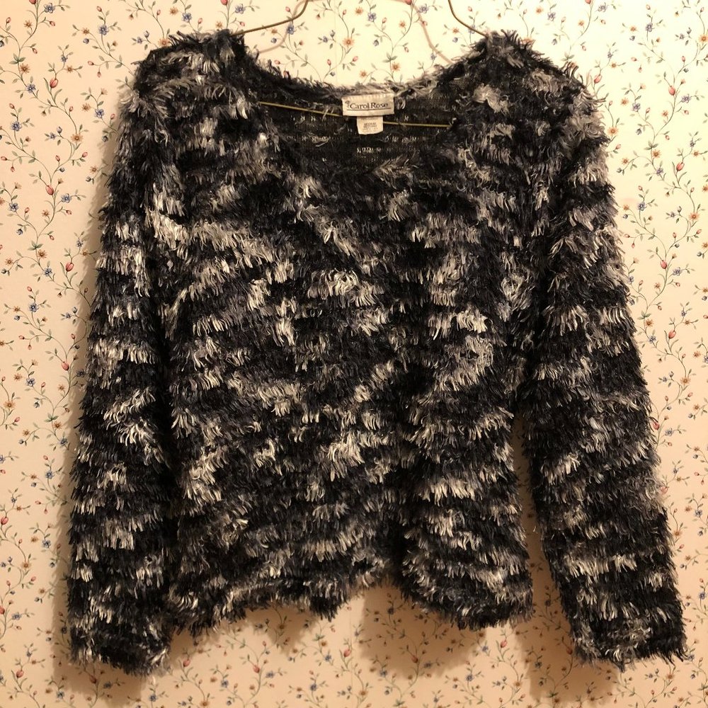 Carol Rose Fluffy Sweater/Top